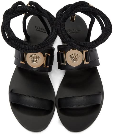 versace leather sport sandals|versace sandals for women.